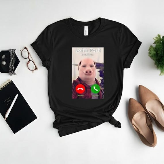 Funny John Pork Meme Shirt, Gen Z Pig Face Tee