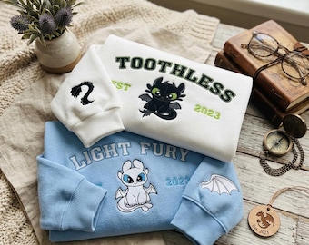 Custom Embroidered Dragon Shirt, Fantasy Lover Apparel, Matching Tee