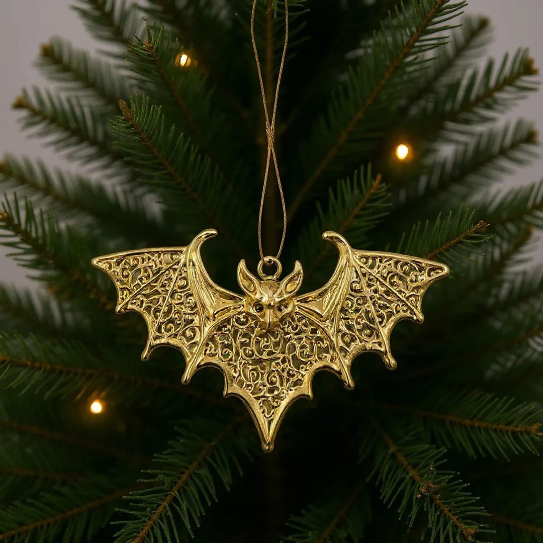 Bat Ornament (set of 2 or 4) | Unique Christmas Tree Decorations ...