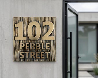 Electroformed 3D Copper/Brass Customised Sign Board & Plaques