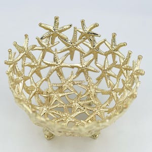 Starfish Bowl - Decorative Serveware | Candy Bowl | Centrepiece | Home Accent | Gold or Antique Finish