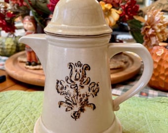 Vtg Pfaltzgraff VILLAGE Coffee/tea Pot & Lid Cottagecore