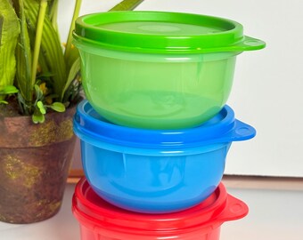Tupperware Ideal Lit'l Bowls 8oz Container 4 PC NEW BPA free
