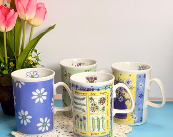 Vtg Mint Wessex Collection Mugs (4) boxed