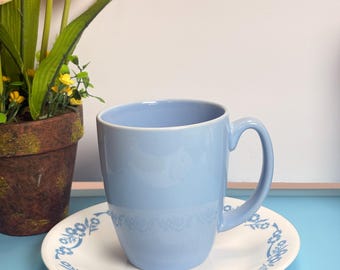 Vtg Corelle blue cornflower Dessert Plate 5.5" Diameter & light blue mug country