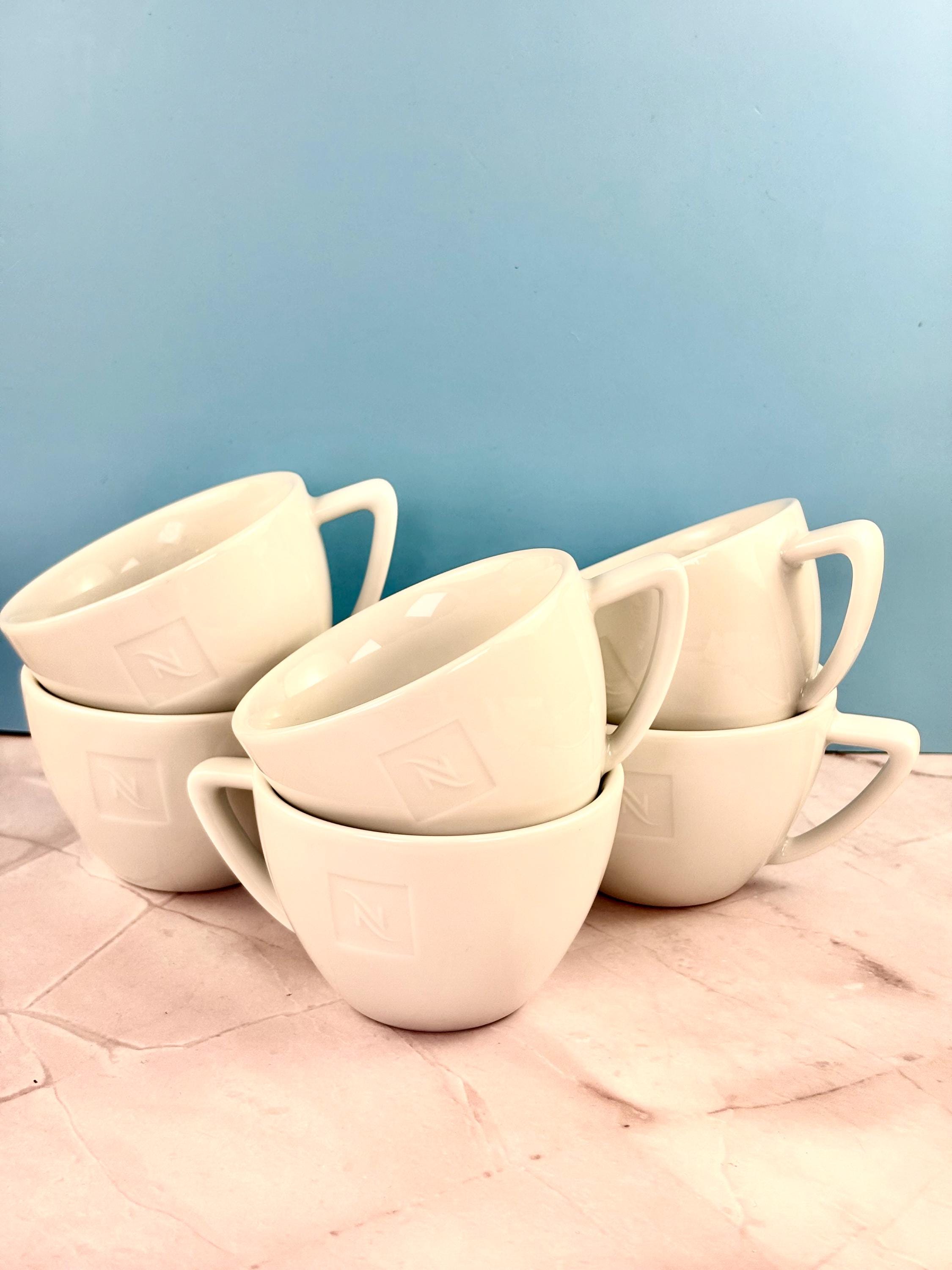 Tasses à Café Nespresso Ritual Lungo – Blanches – Avec Soucoupes – NEUVES