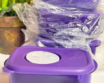 New Tupperware 1 cup Small Rock N Serve Rectangle Microwaveable bowls 4 avail