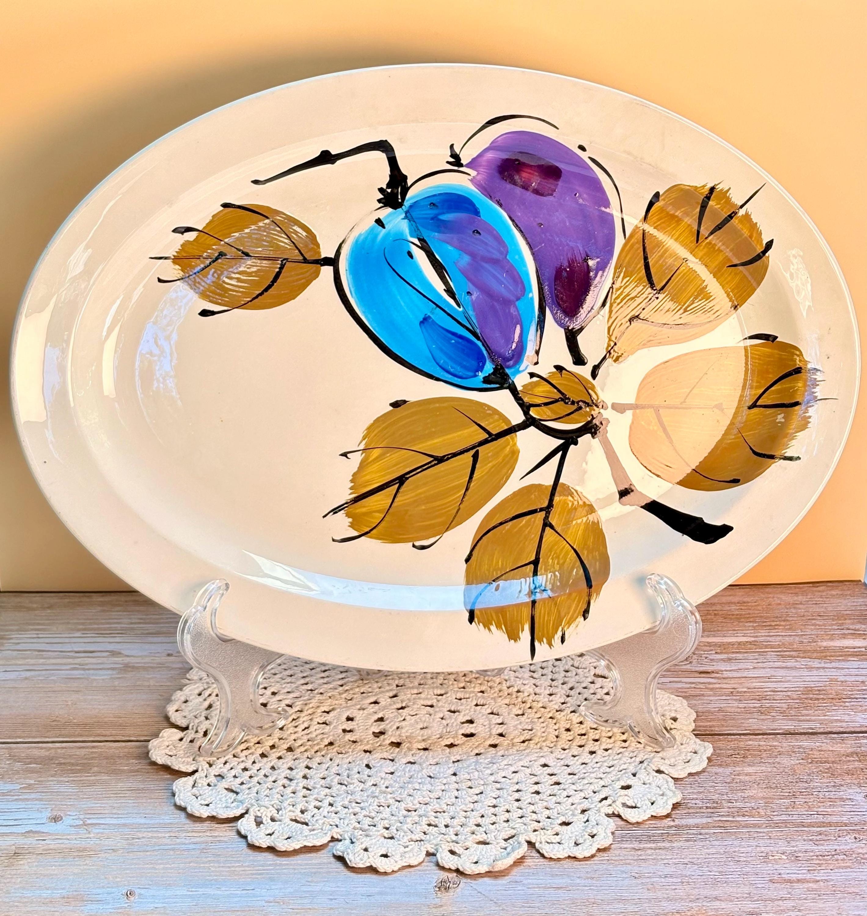 Vera Neumann　ヴェラニューマン　テーブルセンター　フルーツカクテル Vera Neumann Platter - Etsy