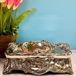 Godinger Silver Jewelry Box With Roses - Etsy