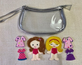 Felt Dolls, Non-Paper Dolls, Girls Stocking Stuffers