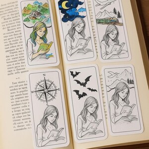 Magia czytania – zestaw mini zakładek do druku