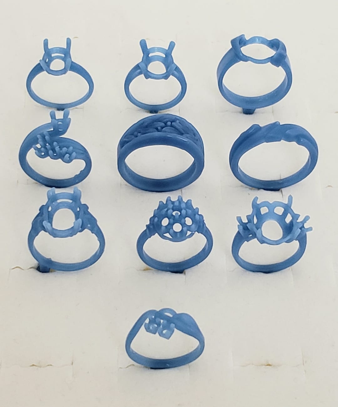 10 Ring Assortment. Jewelry Wax Patterns for Lost Wax Casting 23042 Etsy