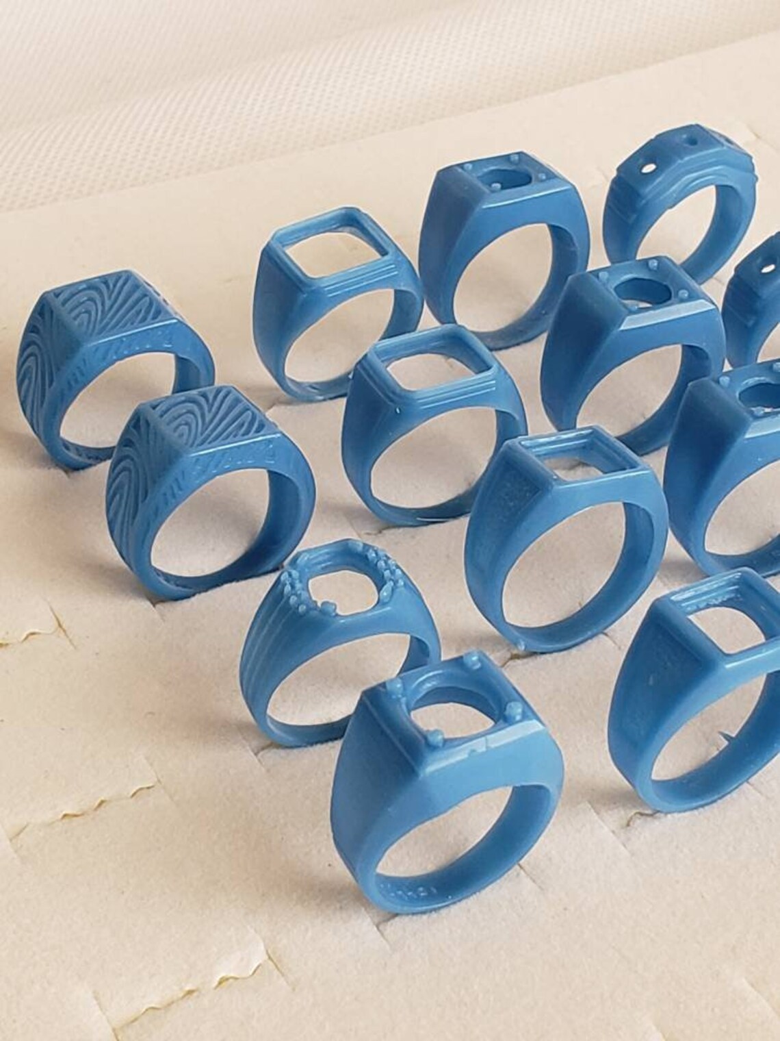 Lot of 16 Mens Rings. Wax patterns for lost wax casting 21103 Etsy