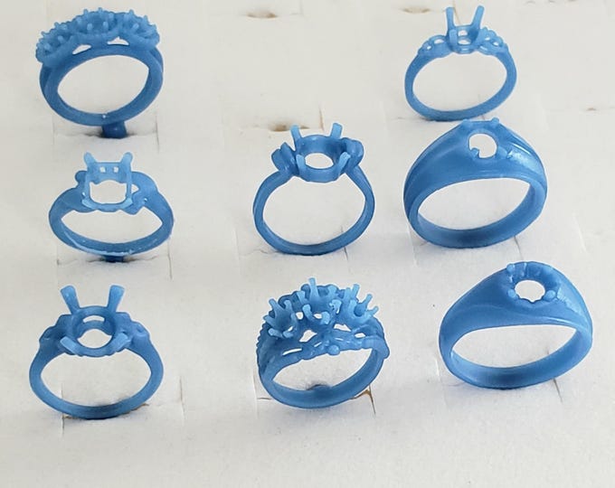 8 Assorted Wax Rings. Wax Patterns for Lost Wax Casting 25-061 - Etsy