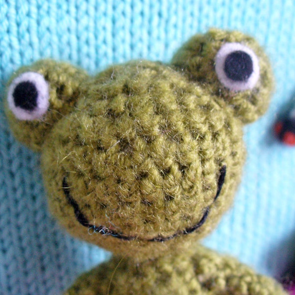 RESERVED - Franky the crochet frog