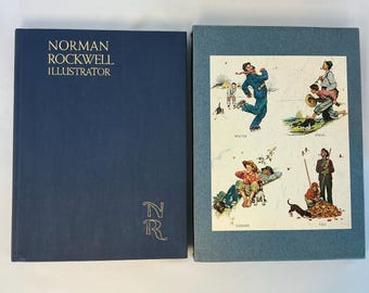 Vintage Norman Rockwell Illustrator Art Coffee Table Book Sixth Edition Watson-Guptill