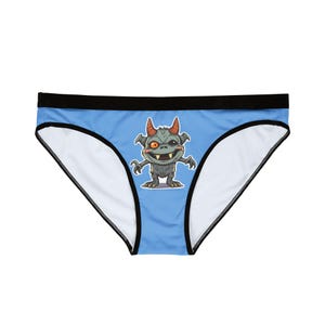 Biancheria intima da donna Funky Monster, divertenti slip da bikini, regalo di biancheria intima alla moda, abbigliamento da casa unico, costume essenziale per Halloween