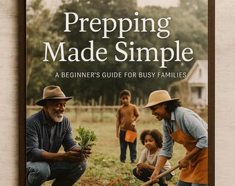 Prepping Made Simple | Emergency Prep Guide for Families | Printable PDF Homestead Checklist | Digital Download