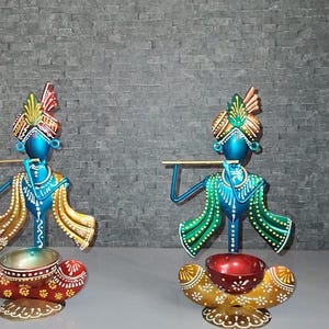 KRISHNA DÉCORATIF MÉTALLIQUE
