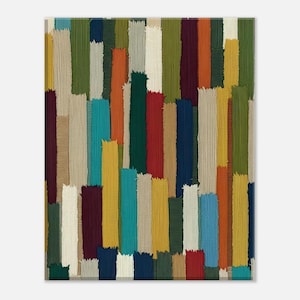 Boho Fiber Art Print: Woven Texture Wall Decor, Ready to Hang