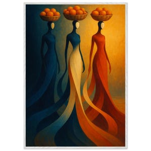 Faceless Woman Painting – Handmade Boho Wall Art – Contemporary Lady Portrait on Canvas – Neutral Modern Bedroom - Best for Living Room
