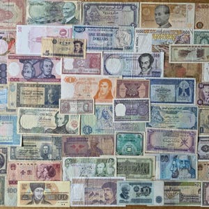 Currency Collection – ±45 World Banknotes – Budget Paper Money Lot – Real Circulated Notes from Around the Globe – Full of Variety