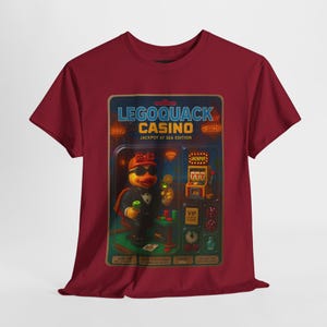 Casino Player Rubber Duck Cruise Ship T-Shirt, Funny Gambling Tee, Unisex Cotton Shirt, Gift for Gamblers, Casino Lover Apparel