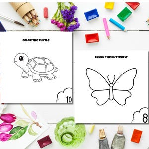 Interactive Kids&#39; Activity Book: Fun Coloring and Tracing Sheets | Educational Workbook for Preschoolers | Instant Digital Download