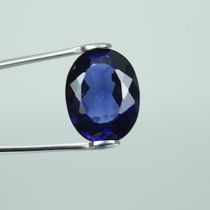 Oval Blue Sapphire Gemstone: Certified AAA Kashmiri Loose Stone, 23x18mm