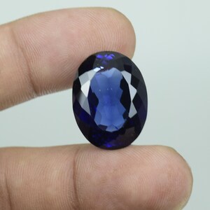 AAA Grade Ceylon Oval Blue Sapphire Loose Gemstone: 22x17mm For Jewelry Making
