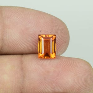 AAA Flawless Ceylon Yellow Sapphire Emerald Cut Loose Gemstone: For Ring or Jewelry, 16x13mm