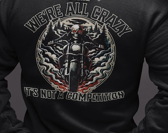 Biker apparel streetwear hoodie, gift for biker, cotton- poly blend