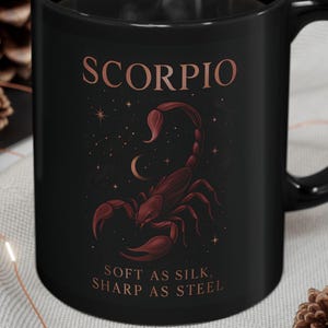 Scorpio Zodiac Coffee Mug: Astrology Gift for November Birthday