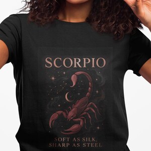 Scorpio Astrology T-Shirt: Zodiac Sign Tee, Birthday Gift
