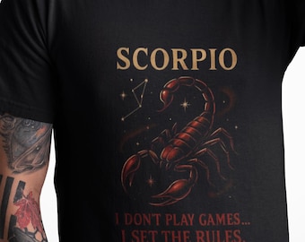 Scorpio Astrology T-Shirt: Zodiac Sign Tee, Birthday Gift