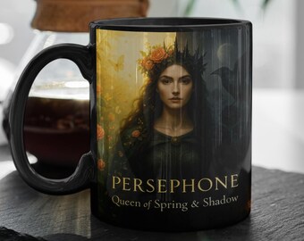 goddess persephone unique coffee mug, witchy stuff,  mothers day gift
