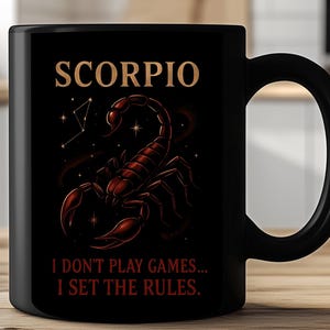 Scorpio Zodiac Coffee Mug: Astrology Gift for November Birthday