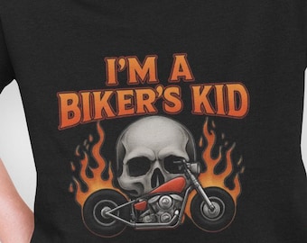 I'm A Biker Kid T-Shirt: Funny Motorcycle Tee for Kids