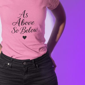 Witchcraft shirt, spiritual tee, witchy clothes, celestial vibes, pagan clothing, as above so below.