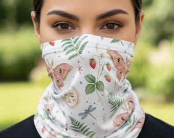 Bufanda de montar a caballo para mujer, ideal para el solsticio de verano; braga de cuello Whimsigoth para mujer; accesorios para senderismo; regalo para jinetes.