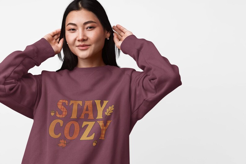 Cozy Autumn Sweatshirt: Warm Fall Pullover, winter weather,sweater weather pullover. image 7