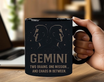Gemini Zodiac Coffee Mug: Astrology Gift for Gemini