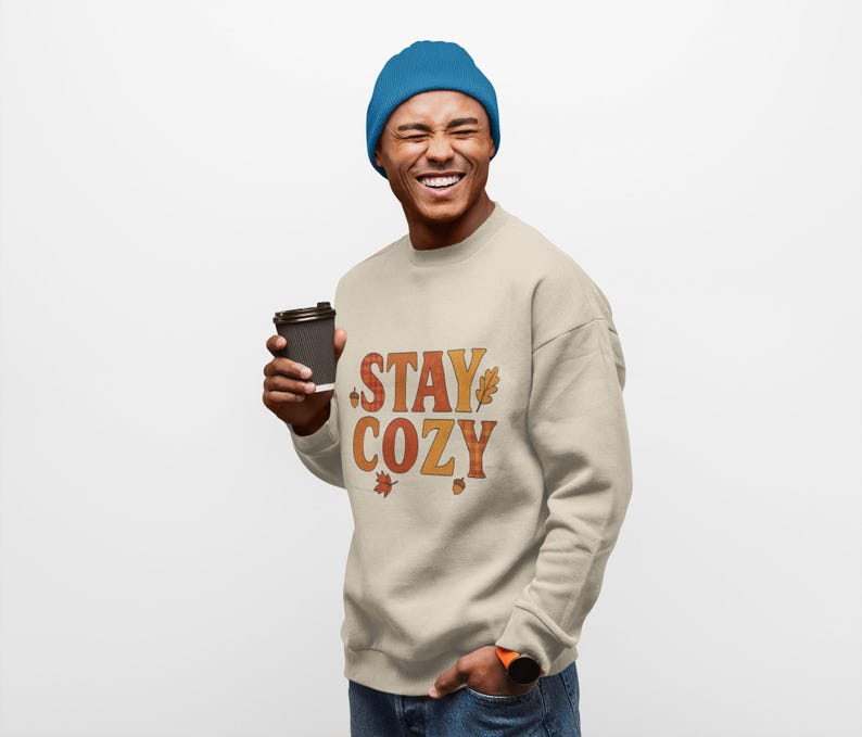 Cozy Autumn Sweatshirt: Warm Fall Pullover, winter weather,sweater weather pullover. image 2