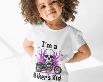 I'm a Biker Kid Toddler T-Shirt: Funny Motorcycle Tee