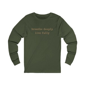 Camiseta de yoga de manga larga, camiseta de pilates, ropa de fitness, camiseta de pilates, regalos de yoga imagen 15