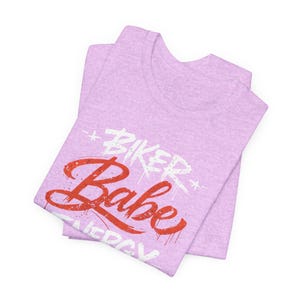 women biker shirt, motorcycle tee, cotton motorcycle top, women biker gift. Bild 17