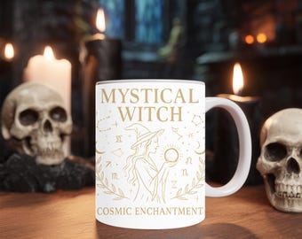 Mystical Witch Coffee Mug: Cosmic Enchantment, Witches Brew