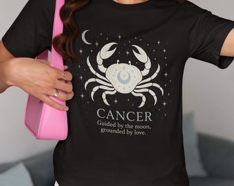 Cancer birthday zodiac sign shirt, astrology tshirt, zodiac gift