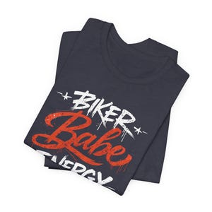 women biker shirt, motorcycle tee, cotton motorcycle top, women biker gift. Bild 16