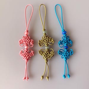 Korean Traditional Knots Handmade Keychain Charms Accessories